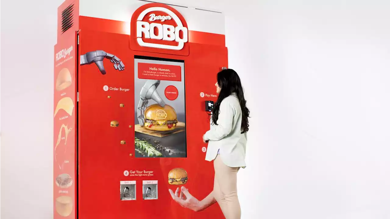 The hamburger vending machine has arrived