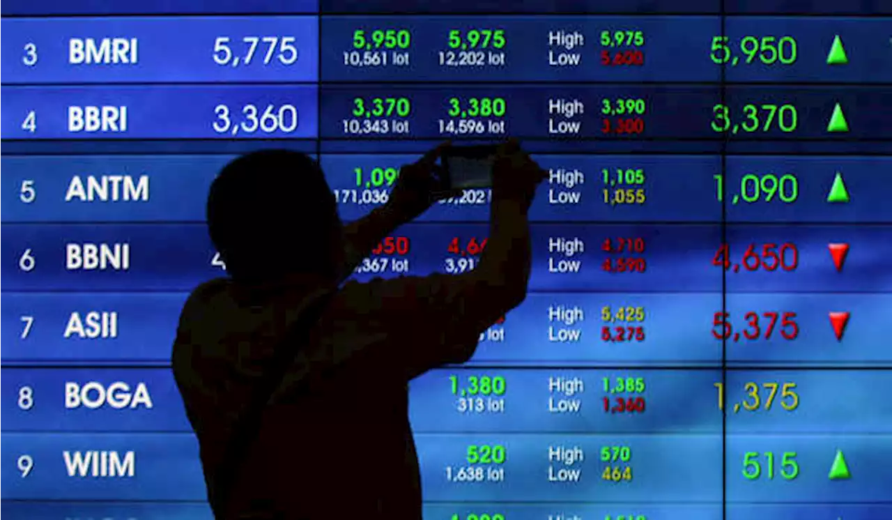 Rehat Siang, IHSG Turun 7 Poin Menuju 7.042