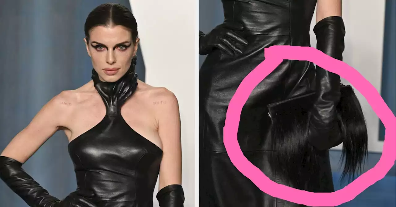 We All Missed A Strange Oscars After-Party Detail: Julia Fox's 'Human Hair' Clutch