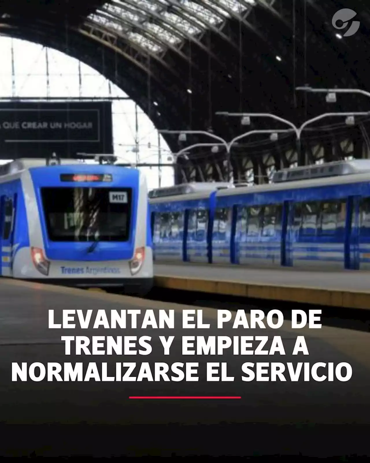 Levantan el paro de trenes y empezará a normalizarse el servicio desde el mediodía