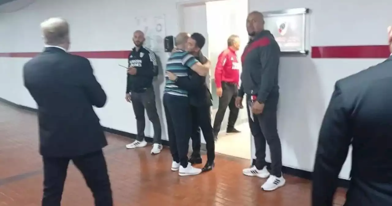 El emotivo reencuentro de un ex River con Gallardo: 'Qué lindo verte'