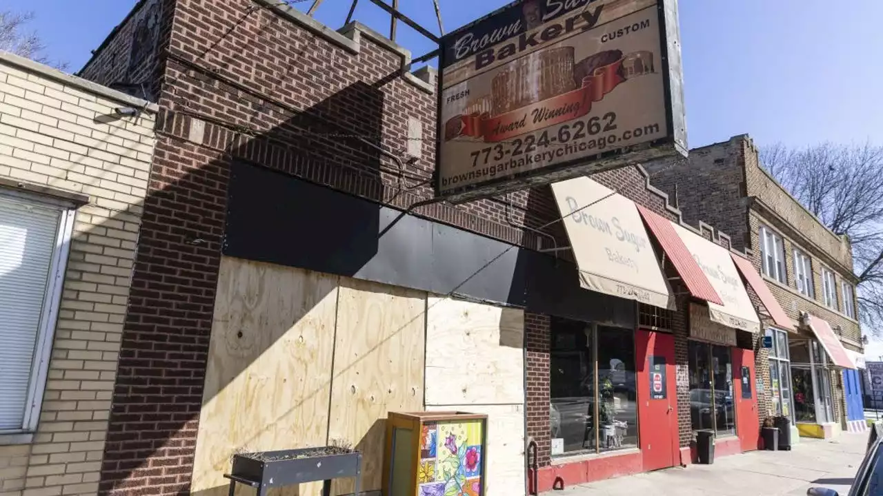 Car smashes into Brown Sugar Bakery in Chicago, takes out giant freezer