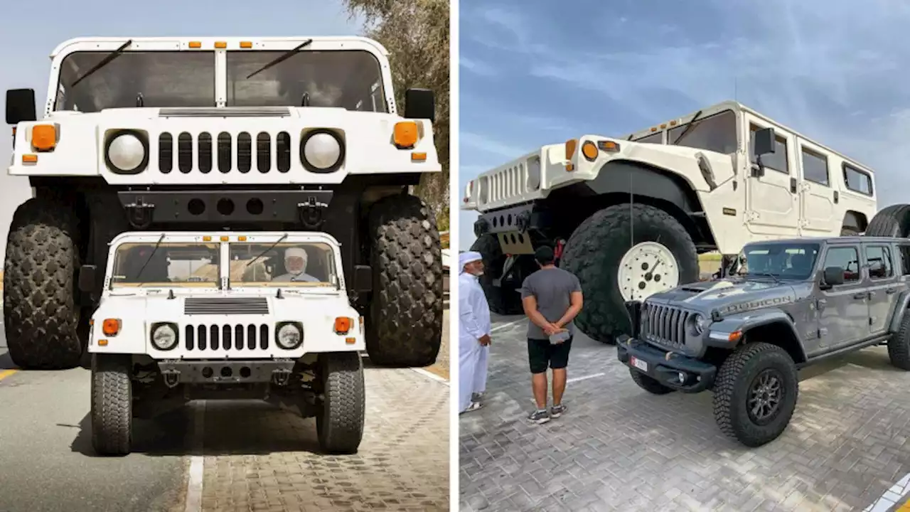 The World's Largest Hummer H1 is a two-story building on wheels