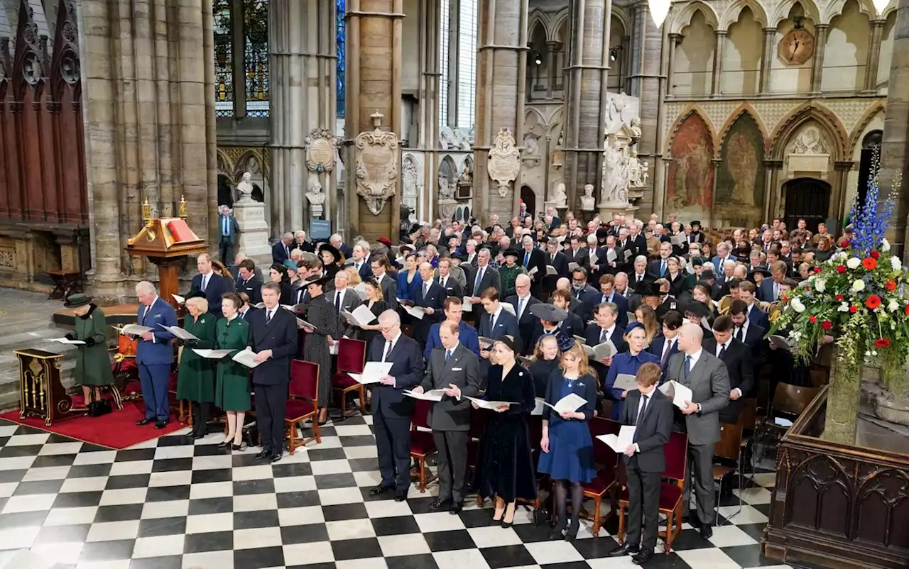 Live: Queen arm-in-arm with Andrew as the Royals arrive at Philip's memorial service