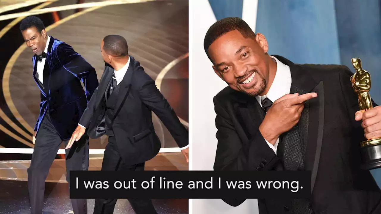 'I was out of line': Will Smith apologises to Chris Rock for 'embarrassing' Oscars slap