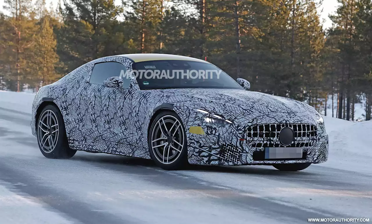 2023 Mercedes-Benz AMG GT spy shots and video: Redesigned sports car spotted