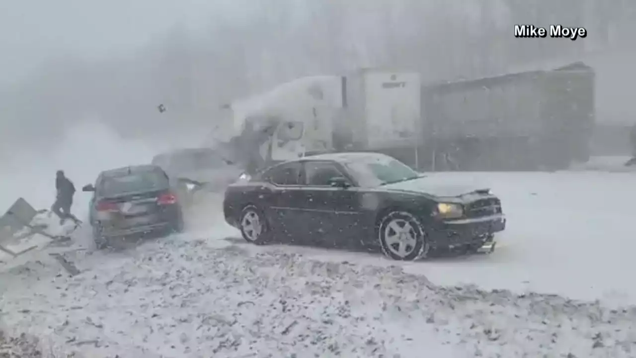 WATCH: Chaos on Pennsylvania Highway in Massive Pileup