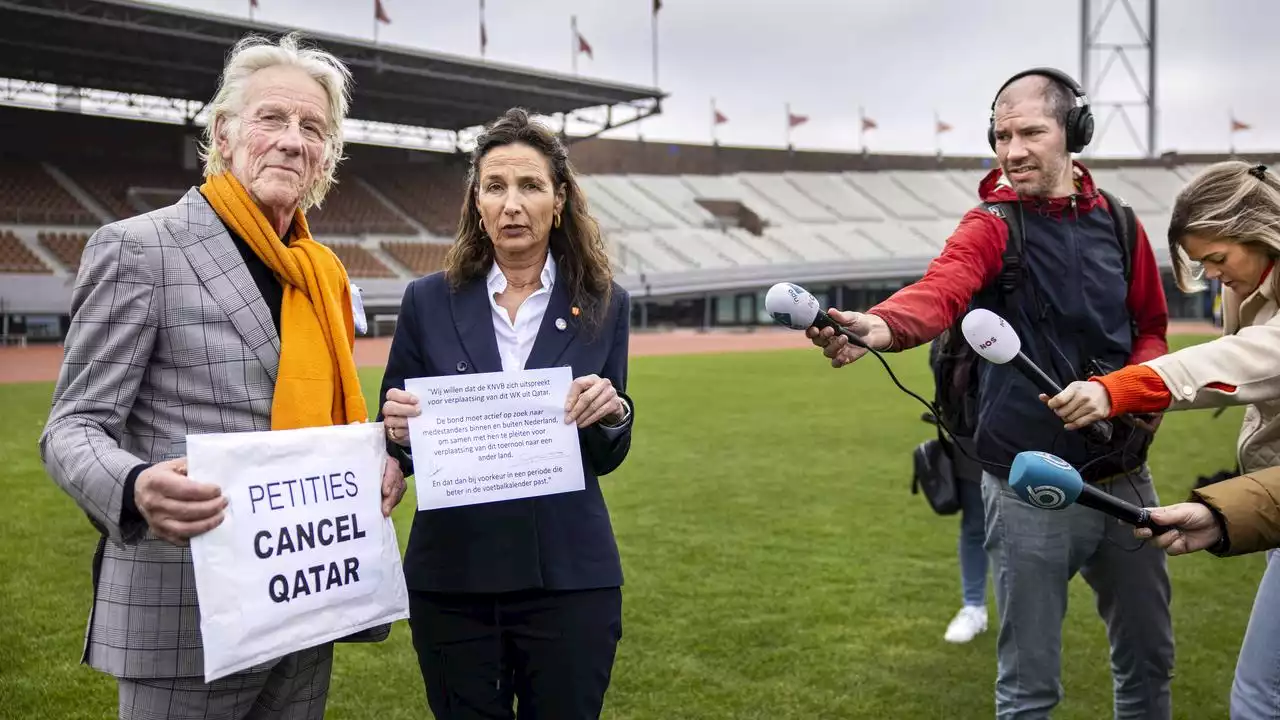 KNVB neemt petitie tegen WK in Qatar aan: 'Maar een boycot werkt tegengesteld'