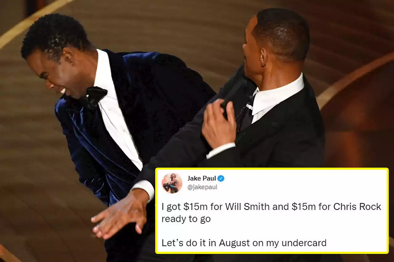 Smith slaps Rock at the Oscars and Paul jokes he wants Hollywood stars on his undercard