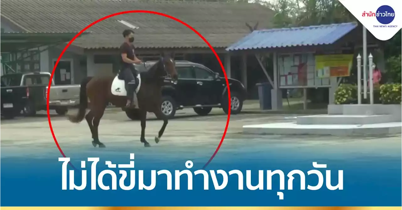 หนุ่มคาวบอยแจง ไม่ได้ขี่ม้ามาทำงานทุกวัน ขี่ช่วงวันหยุดเท่านั้น