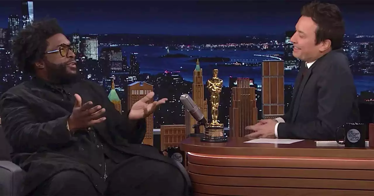 See Jimmy Fallon welcome Questlove back to ‘The Tonight Show’ after his Oscar win