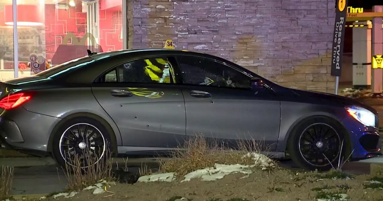 Cleveland shooting leaves car and McDonald's riddled with bullet holes