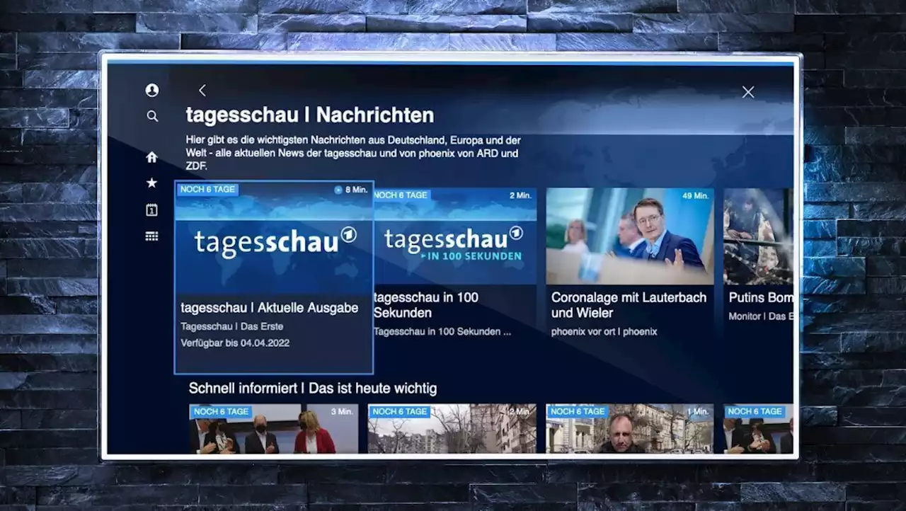 ARD erweitert Mediathek um Themenwelt Tagesschau | W&V