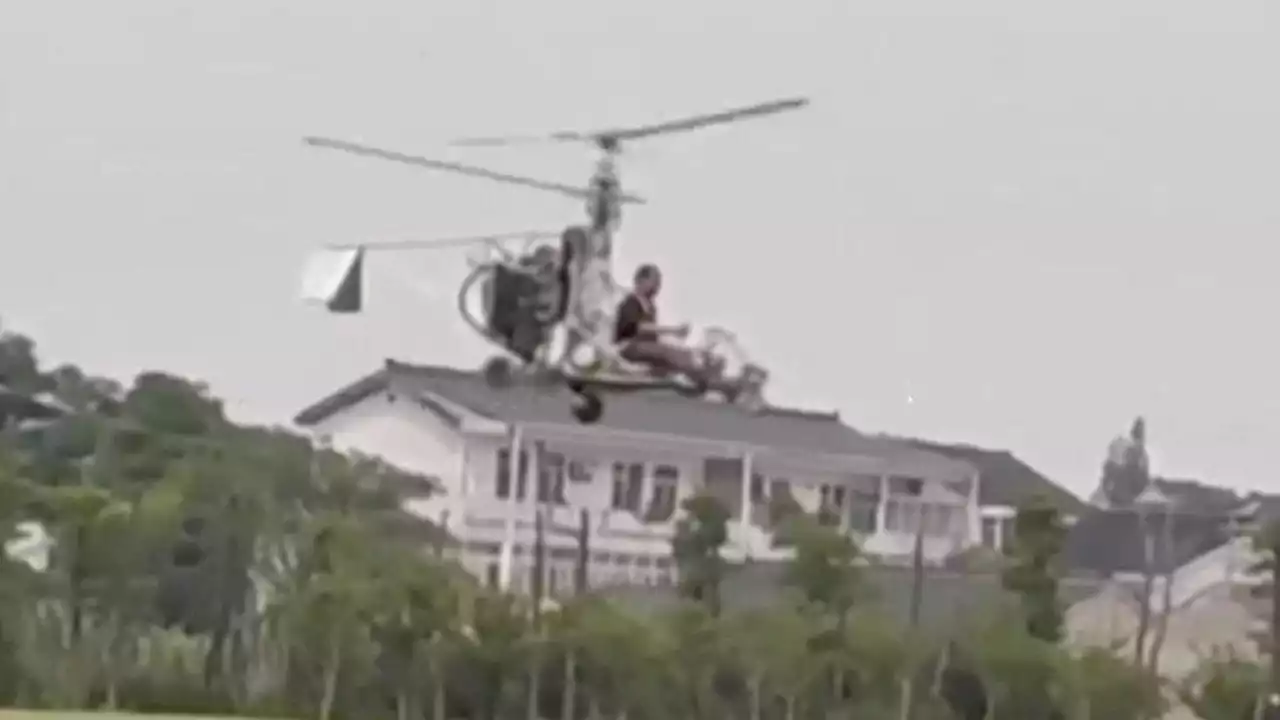 Chinese villager with no engineering expertise stopped from ‘test-flying’ home-made helicopter by alarmed police