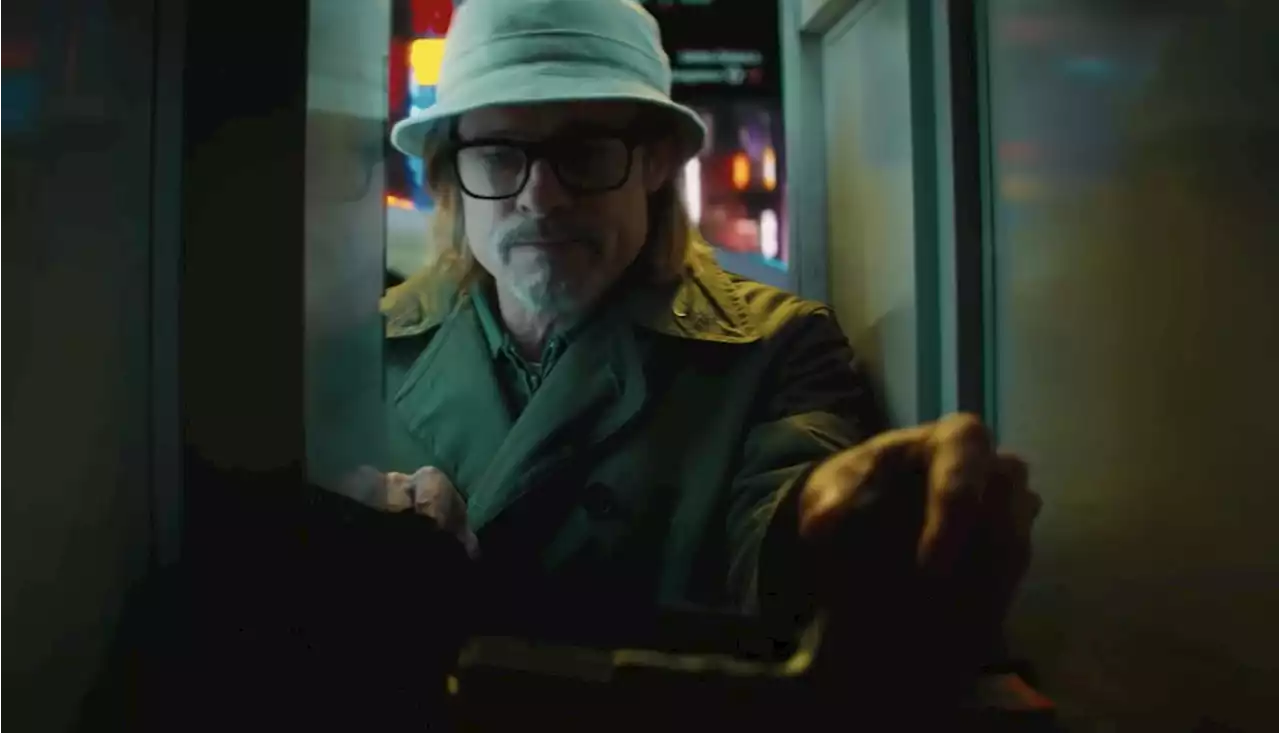 Brad Pitt 'Doesn't Even Know' Bad Bunny in Bloody 'Bullet Train' Trailer