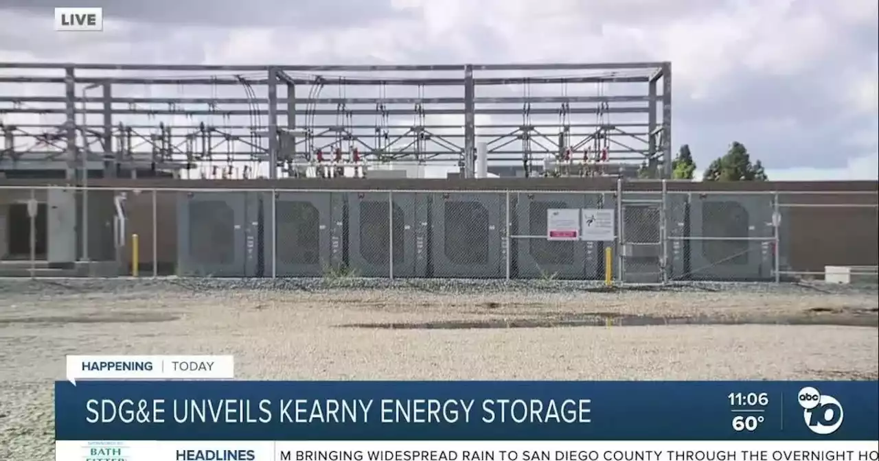 SDG&E unveils new energy storage facility in Kearny Mesa