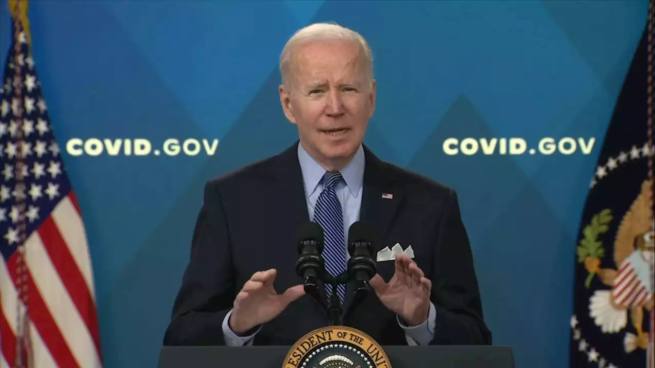 President Joe Biden receives 2nd COVID booster, presses Congress on virus funds