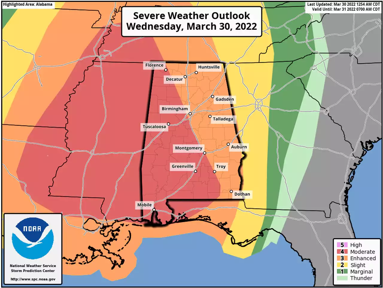 Widespread severe weather and high winds possible today