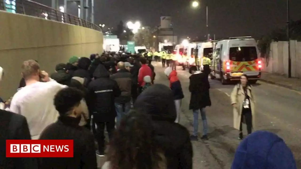 Wembley queues: Police forced to intervene to help waiting fans