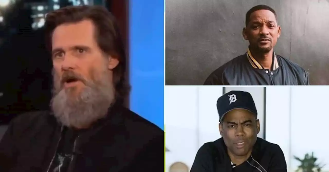 'Jealousy': Jim Carrey says he would've sued Will Smith if he was Chris Rock