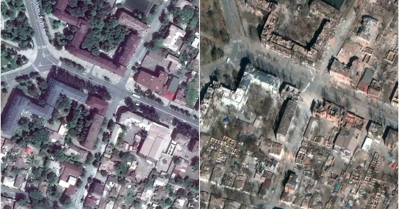 Satellite images show massive devastation from Russian attacks in Mariupol