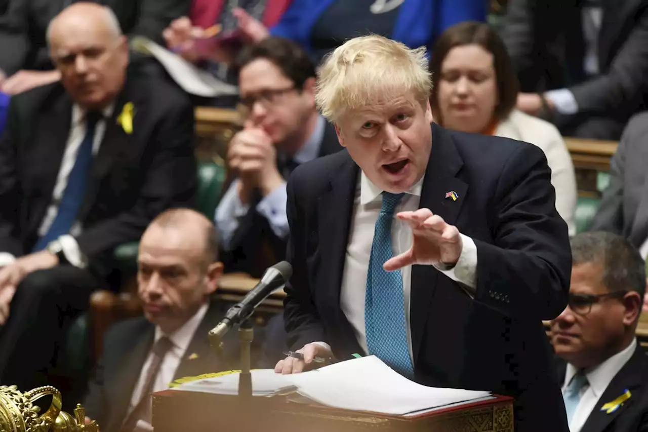 Boris Johnson faces MPs as first fines issued over partygate