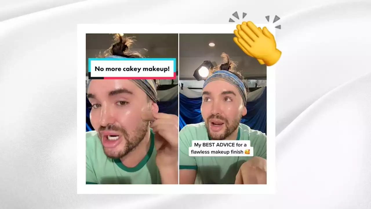 A genius tip for 'avoiding cakey make-up' is going viral on TikTok