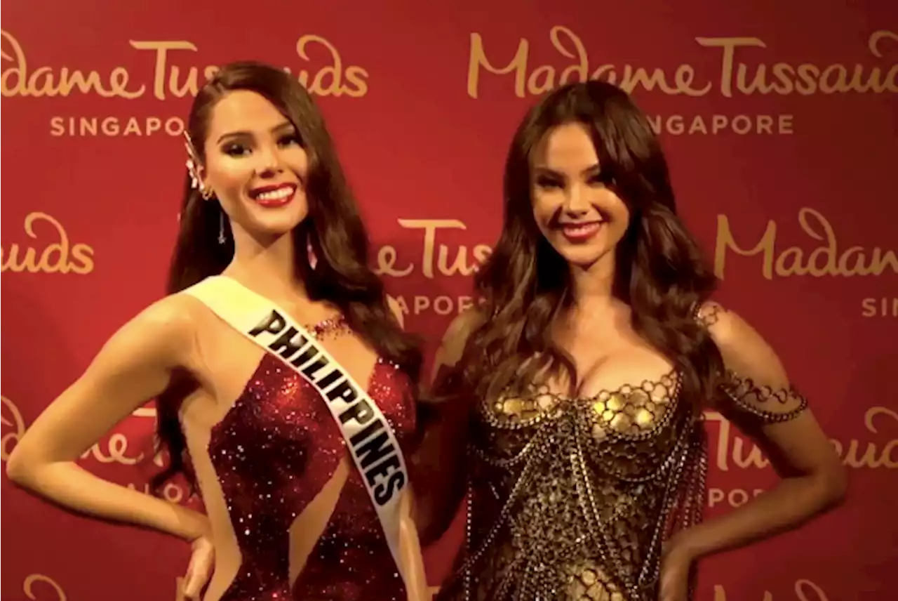 LOOK: Catriona Gray gets her own wax figure in Singapore