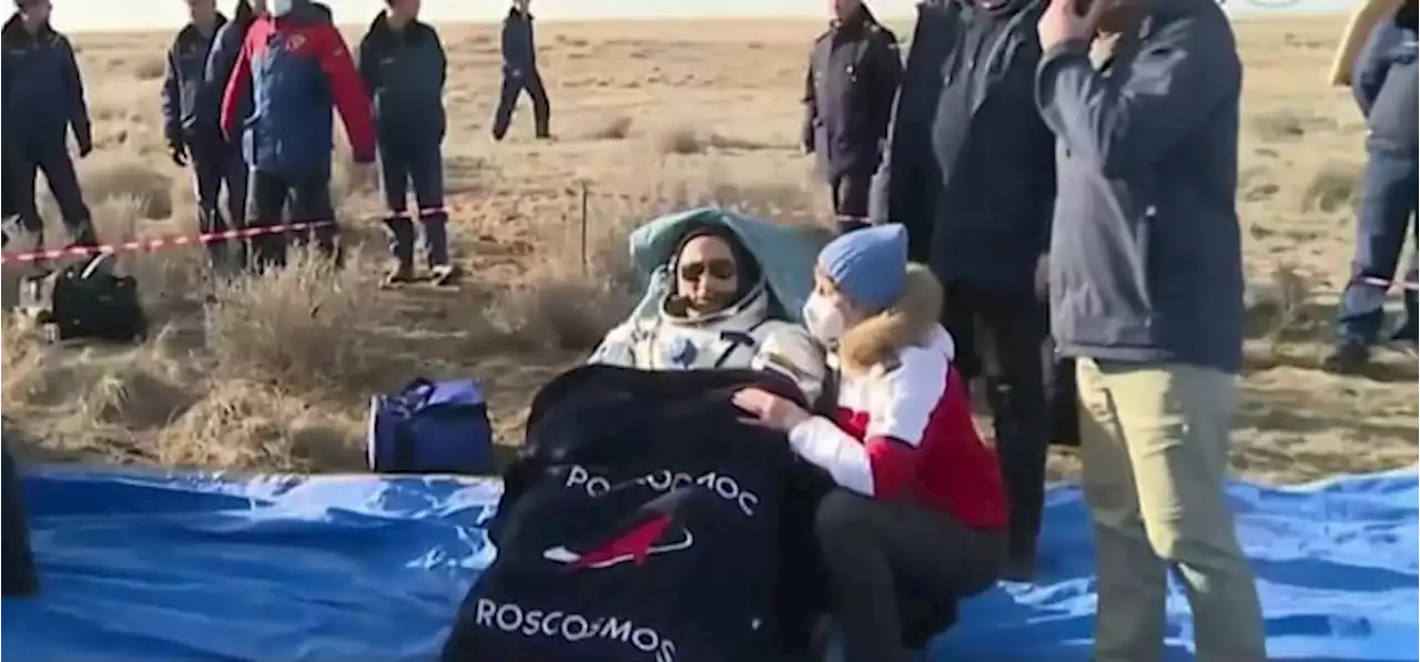 US astronaut ends record-long spaceflight in Russian capsule