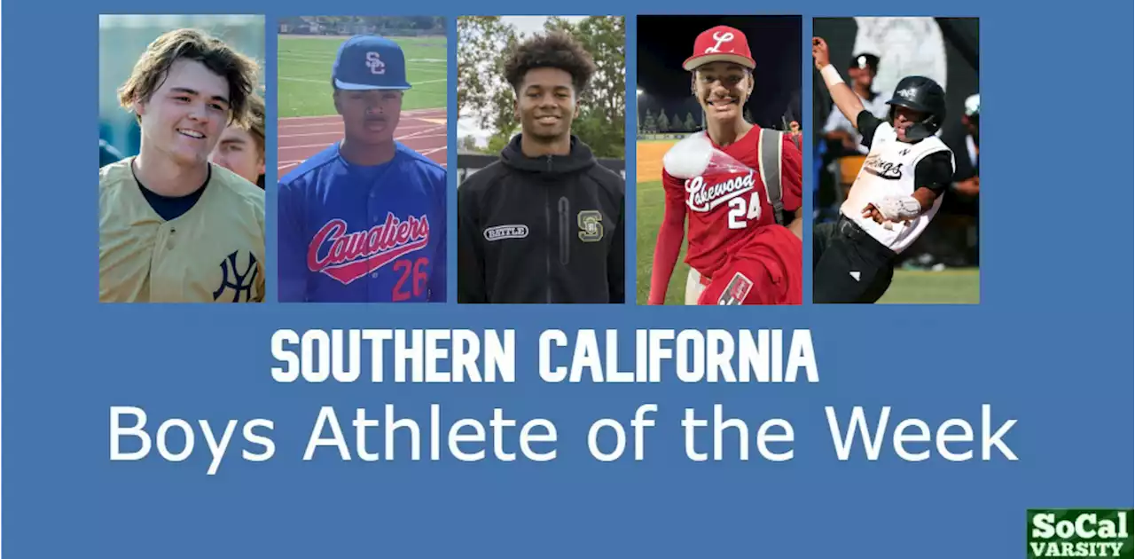 VOTE: Southern California Boys Athlete of the Week, April 1