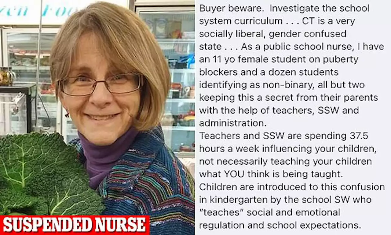 EXC: School nurse axed for revealing student is on puberty blockers