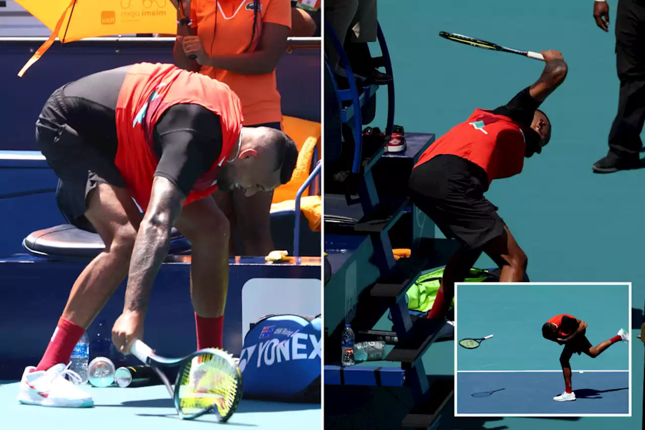 Nick Kyrgios’ epic Miami Open meltdown didn’t end with the match