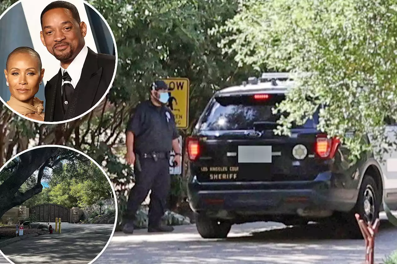 Sheriffs visit Will Smith’s home after star slaps Chris Rock