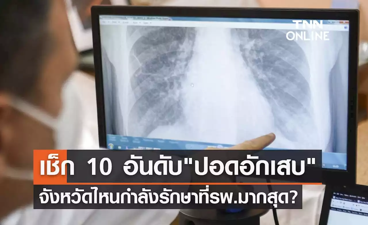 เช็กที่นี่! 10 อันดับ 'ปอดอักเสบ' จากโควิด-19 จังหวัดไหนมากสุด?