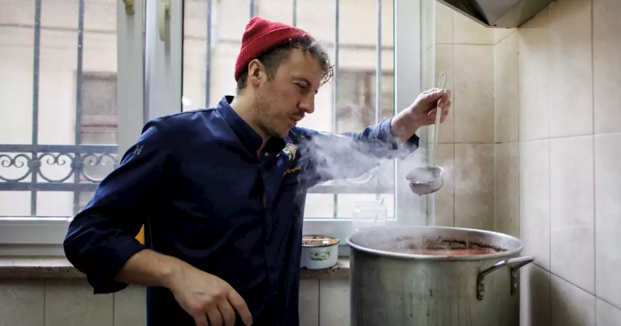 ‘Warrior with a knife:’ Ukrainian celebrity chef serves up free meals for refugees