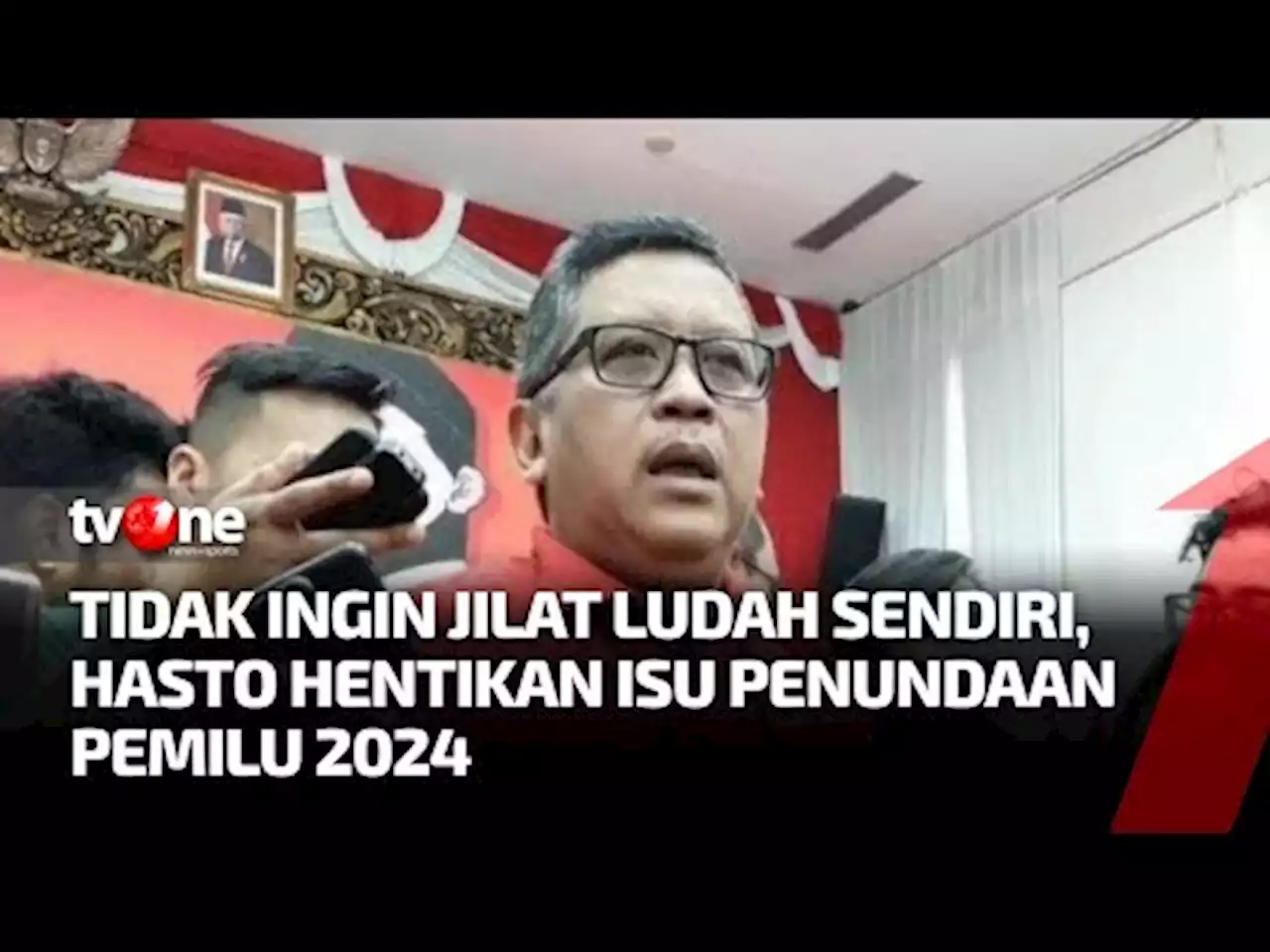 Sekjen DPP PDIP Hasto Meminta Wacana Penundaan Pemilu 2024 Dihentikan - tvOne