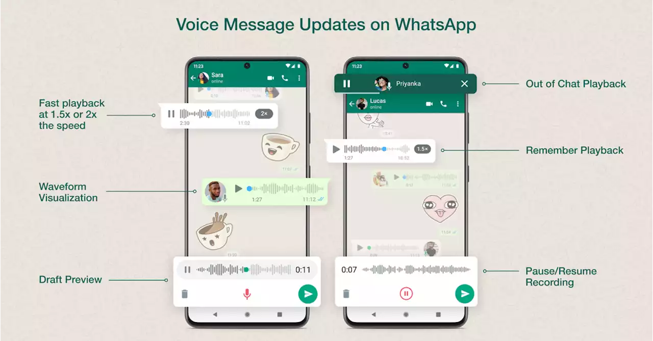 WhatsApp is getting better voice messages in the next few weeks