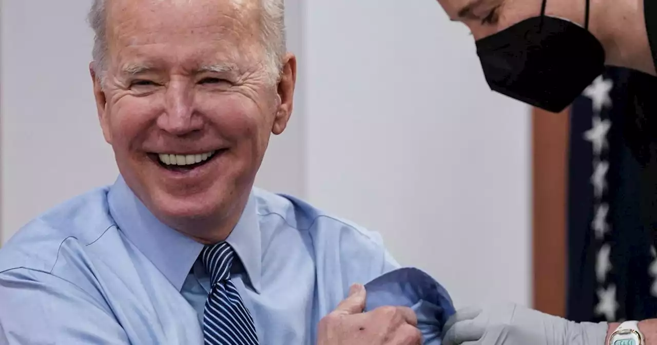 Biden receives second booster shot and marks 'new moment' in pandemic