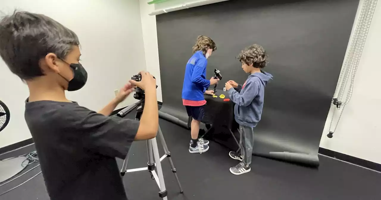 Elementary school kids spend spring break making movie magic