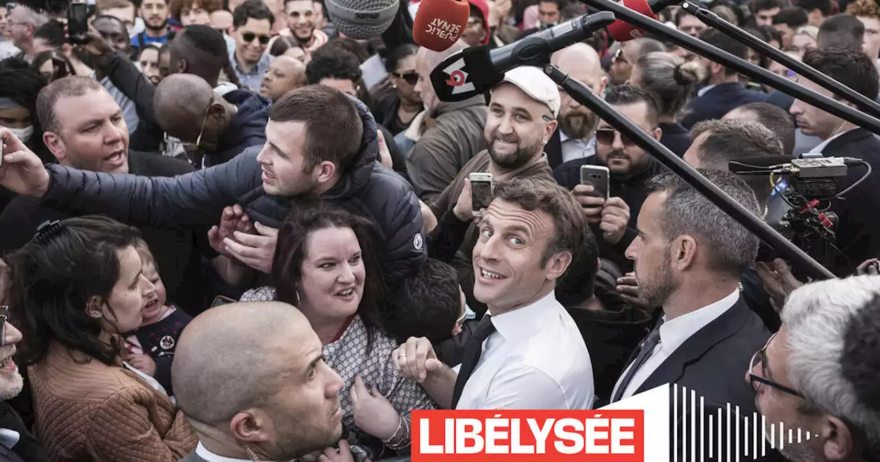 «Libélysée», épisode 9: Emmanuel Macron en campagne, quand Jupiter descend au bar PMU