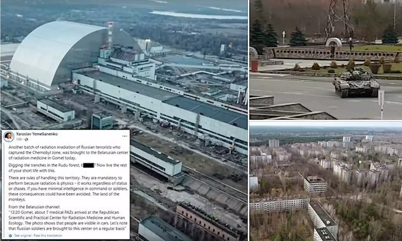 Russian soldiers at Chernobyl 'treated for radiation in Belarus'