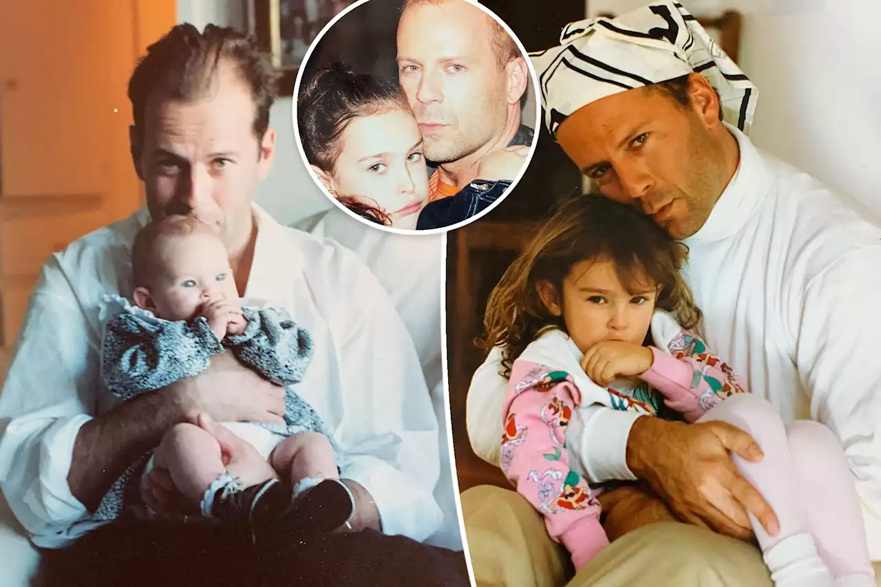 Bruce Willis’ daughter Rumer posts throwback pics after his aphasia diagnosis