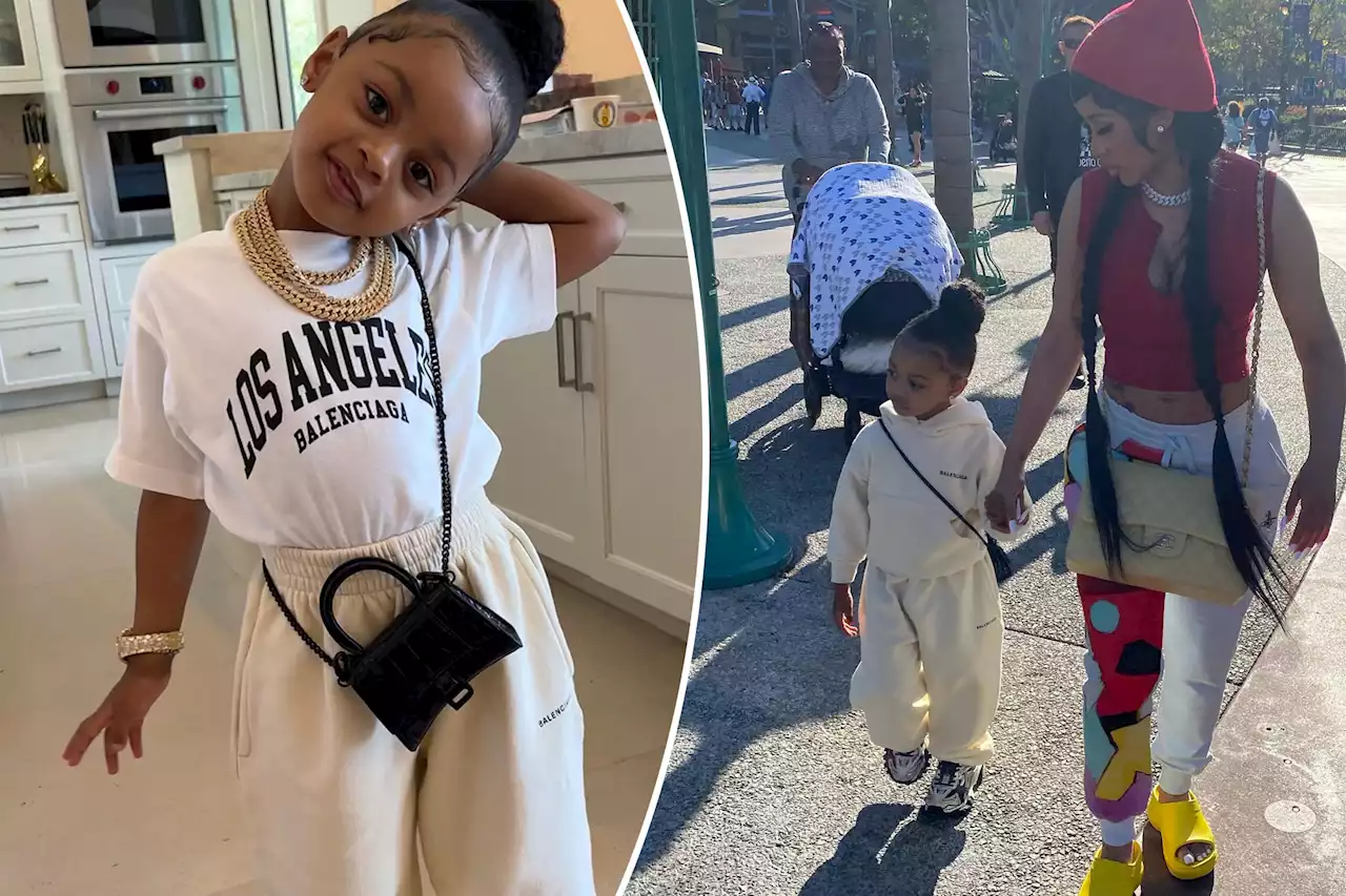 Cardi B’s daughter Kulture, 3, wears $2,400 Balenciaga outfit to Disneyland