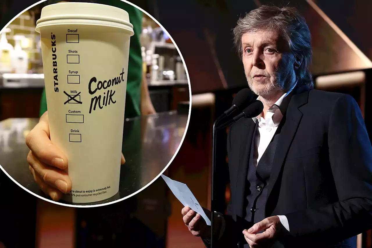 Paul McCartney’s letter to Starbucks: ‘Stop charging for plant-based milk’