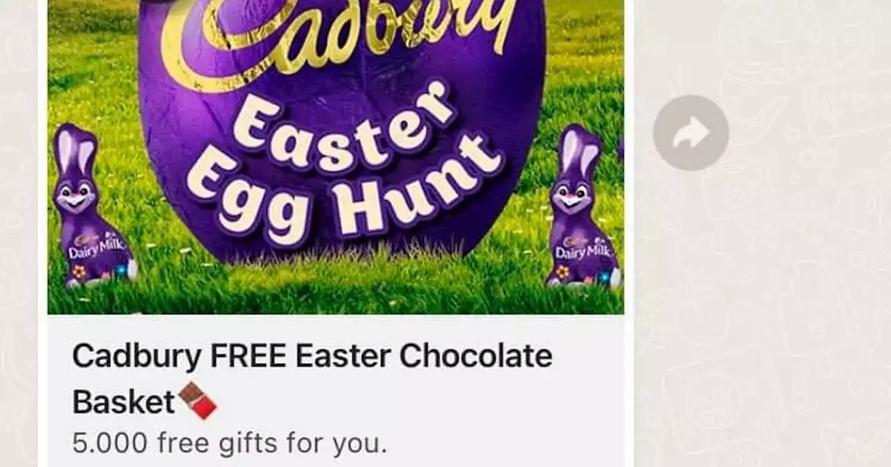 Cadbury warns of dangerous 'free Easter chocolate' scam on Facebook & WhatsApp