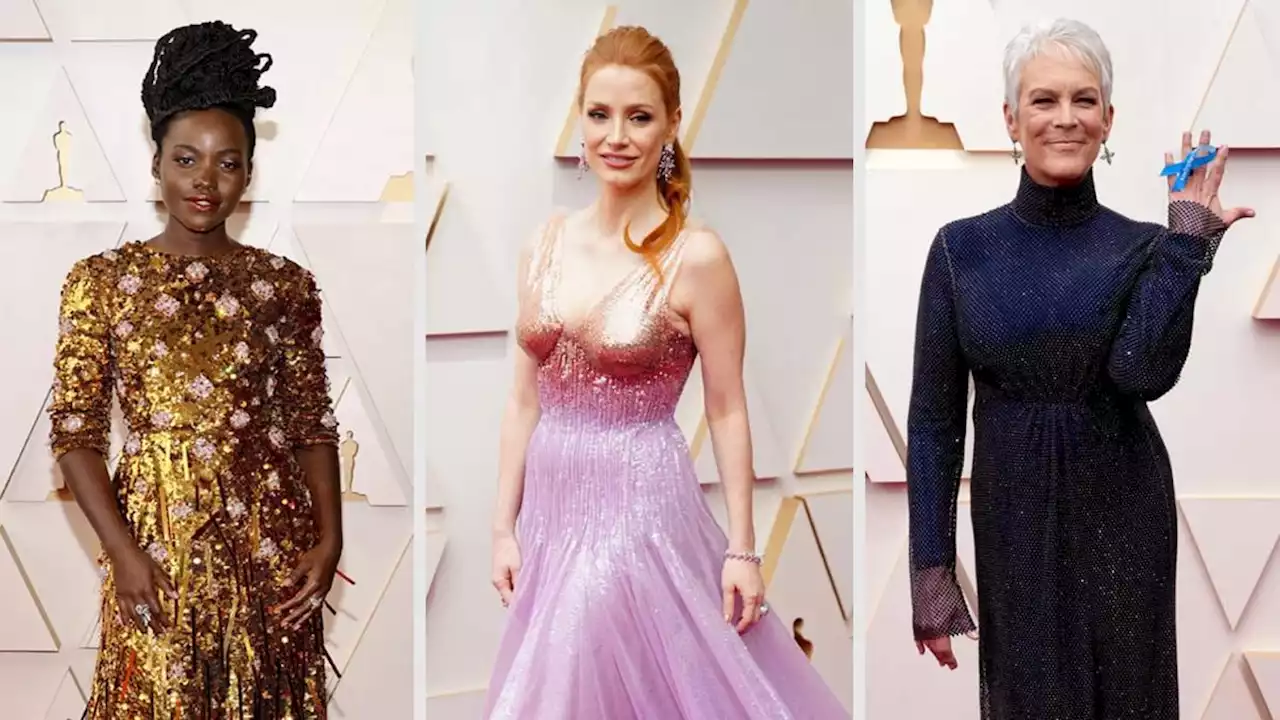 Oscars red carpet 2022: Stars pile on the glamour