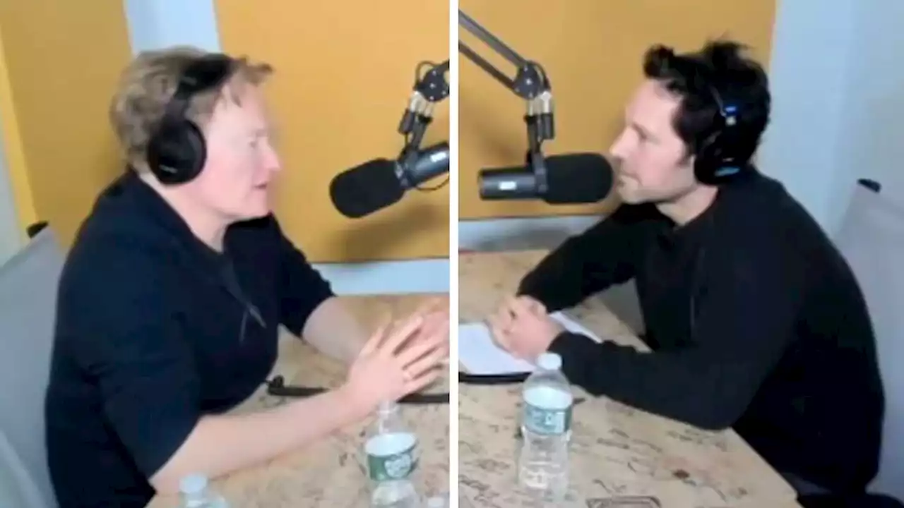 Paul Rudd Continues Elaborate Prank on Conan O'Brien's Podcast