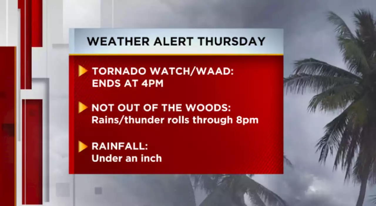 Tornado Watch & Weather Authority Alert Day end at 4pm