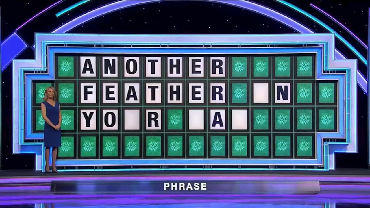 Social media goes into frenzy over Wheel of Fortune 'another feather in your cap' puzzle