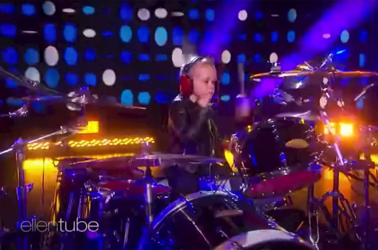 7-Year-Old Heavy Metal Drummer Caleb Hayes Rocks Out to Slipknot’s ‘Sulfur’ on ‘Ellen’